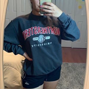 Northeastern University Champion Powerblend Crew